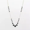 Gemminded 10k Gold Black Onyx Bead Necklace -Gemminded Jewelry 1464280
