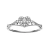 Gemminded Sterling Silver 1/10 Carat T.W. Diamond Heart Halo Promise Ring 1 Gemminded Sterling Silver 1/10 Carat T.W. Diamond Heart Halo Promise Ring -Gemminded Jewelry 2312428
