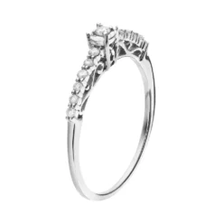 Gemminded Sterling Silver 1/6 Carat T.W. Diamond Promise Ring -Gemminded Jewelry 2312440 ALT