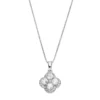 Gemminded Sterling Silver White Topaz Flower Pendant Necklace 1 Gemminded Sterling Silver White Topaz Flower Pendant Necklace -Gemminded Jewelry 2501415