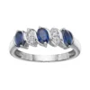 Gemminded Sterling Silver Lab-Created Blue & White Sapphire Ring 2 Gemminded Sterling Silver Lab-Created Blue & White Sapphire Ring -Gemminded Jewelry 2730101
