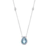 Gemminded Sterling Silver Blue & White Topaz Teardrop Necklace 2 Gemminded Sterling Silver Blue & White Topaz Teardrop Necklace -Gemminded Jewelry 2730963