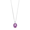 Gemminded Sterling Silver Lab-Created Alexandrite & Diamond Accent Pendant -Gemminded Jewelry 3068078
