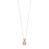 Gemminded 10k Rose Gold 1/6 Carat T.W. Diamond & Morganite Oval Pendant Necklace 1 Gemminded 10k Rose Gold 1/6 Carat T.W. Diamond & Morganite Oval Pendant Necklace -Gemminded Jewelry 3332369
