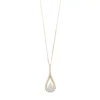 Gemminded 10k White Gold Lab-Created White Opal & Diamond Accent Teardrop Pendant 1 Gemminded 10k White Gold Lab-Created White Opal & Diamond Accent Teardrop Pendant -Gemminded Jewelry 3364864