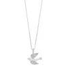 Gemminded Sterling Silver 1/6 Carat T.W. Diamond Bird Pendant Necklace 1 Gemminded Sterling Silver 1/6 Carat T.W. Diamond Bird Pendant Necklace -Gemminded Jewelry 3738874