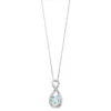 Gemminded Sterling Silver Blue Topaz & Diamond Accent Infinity Pendant 1 Gemminded Sterling Silver Blue Topaz & Diamond Accent Infinity Pendant -Gemminded Jewelry 3739004