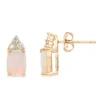 Gemminded Gold Over Silver Lab-Created Opal Stud Earrings -Gemminded Jewelry 3739013
