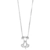 Gemminded Sterling Silver 1/10 Carat T.W. Diamond Dog Pendant Necklace -Gemminded Jewelry 3739154