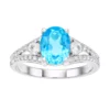 Gemminded Sterling Silver Gemstone Ring -Gemminded Jewelry 3764227 Blue Topaz