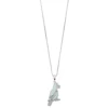 Gemminded Sterling Silver Lab-Created Opal & Diamond Accent Parrot Pendant