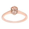 Gemminded 10k Rose Gold Morganite Ring -Gemminded Jewelry 4532146
