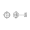 Gemminded Sterling Silver Lab-Created White Sapphire Stud Earrings -Gemminded Jewelry 4533855