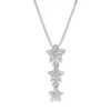 Gemminded Sterling Silver Diamond Accent Star Pendant Necklace -Gemminded Jewelry 4534138