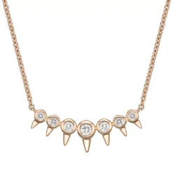 Gemminded 10k Gold 1/6 Carat T.W. Diamond Pendant Necklace