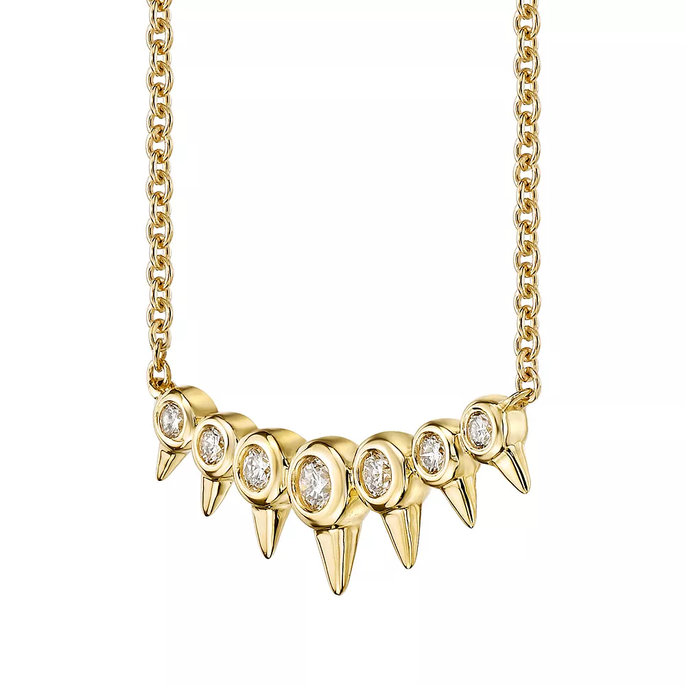 Gemminded 10k Gold 1/6 Carat T.W. Diamond Pendant Necklace 4 Gemminded 10k Gold 1/6 Carat T.W. Diamond Pendant Necklace - Image 2