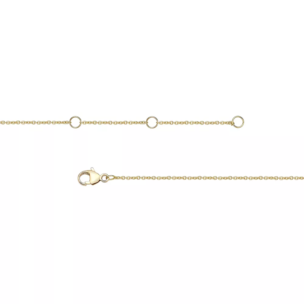 Gemminded 10k Gold 1/6 Carat T.W. Diamond Pendant Necklace 5 Gemminded 10k Gold 1/6 Carat T.W. Diamond Pendant Necklace - Image 3