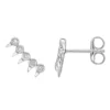 Gemminded 10k Gold 1/6 Carat T.W. Diamond Dainty Spikey Earrings -Gemminded Jewelry 4540846 10k Whgold