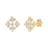 Gemminded 18k Gold Over Sterling Silver 1/8 Carat T.W. Diamond Stud Earrings -Gemminded Jewelry 4556928