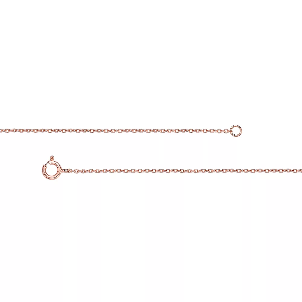 Gemminded 18k Rose Gold Over Sterling Silver White Topaz Accent & Amethyst Pendant Necklace 4 Gemminded 18k Rose Gold Over Sterling Silver White Topaz Accent & Amethyst Pendant Necklace - Image 2