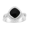Gemminded Sterling Silver Black Onyx Ring -Gemminded Jewelry 4557101