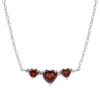 Gemminded Sterling Silver Garnet & Diamond Accent Necklace 2 Gemminded Sterling Silver Garnet & Diamond Accent Necklace -Gemminded Jewelry 4557108
