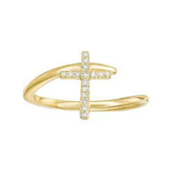 Gemminded 10k Gold Diamond Accent Bypass Ring