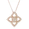 Gemminded 10k Gold 1/5 Carat T.W. Diamond Lotus Pendant Necklace
