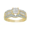 Gemminded 10k Gold 1 Carat T.W. Diamond Ring -Gemminded Jewelry 4588207