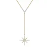 Gemminded 10k Gold 3/8 Carat T.W. Diamond Star Pendant Necklace