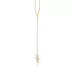 Gemminded 10k Gold 3/8 Carat T.W. Diamond Star Pendant Necklace 8 Gemminded 10k Gold 3/8 Carat T.W. Diamond Star Pendant Necklace -Gemminded Jewelry 4588224 ALT2