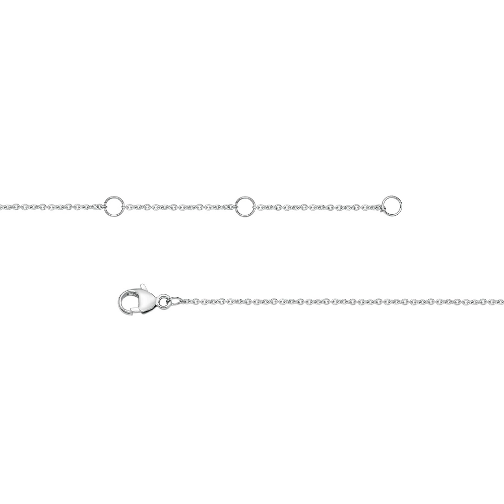 Gemminded Sterling Silver 1/5 Carat T.W. Diamond Safety Pin Pendant Necklace 5 Gemminded Sterling Silver 1/5 Carat T.W. Diamond Safety Pin Pendant Necklace - Image 3