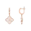 Gemminded Rose Gold Over Sterling Silver Cubic Zirconia & Mother-of-Pearl Drop Earrings -Gemminded Jewelry 4805831