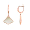 Gemminded Rose Gold Over Sterling Silver Mother-Of-Pearl & Cubic Zirconia Drop Earrings 1 Gemminded Rose Gold Over Sterling Silver Mother-Of-Pearl & Cubic Zirconia Drop Earrings -Gemminded Jewelry 4805836