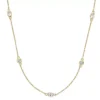 Gemminded 18k Gold Over Silver White Topaz Necklace 2 Gemminded 18k Gold Over Silver White Topaz Necklace -Gemminded Jewelry 4849176
