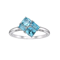 Gemminded Sterling Silver & Blue Topaz Ring