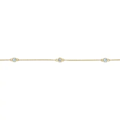 Gemminded 18k Gold Over Silver Blue Topaz & White Topaz Station Necklace 7 Gemminded 18k Gold Over Silver Blue Topaz & White Topaz Station Necklace -Gemminded Jewelry 4849192 ALT