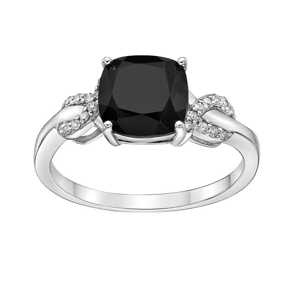 Gemminded Sterling Silver Onyx Ring 3 Gemminded Sterling Silver Onyx Ring
