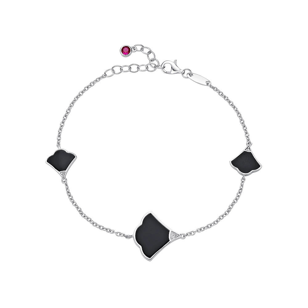 Gemminded Sterling Silver Black Onyx Bracelet 3 Gemminded Sterling Silver Black Onyx Bracelet