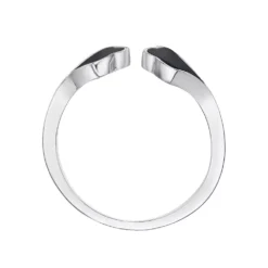 Gemminded Sterling Silver Black Onyx Open Ring -Gemminded Jewelry 5283968 ALT2