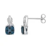 Gemminded Sterling Silver London Blue Topaz & Diamond Accent Earrings 1 Gemminded Sterling Silver London Blue Topaz & Diamond Accent Earrings -Gemminded Jewelry 5466444