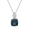 Gemminded Sterling Silver London Blue Topaz & Diamond Accent Pendant Necklace 2 Gemminded Sterling Silver London Blue Topaz & Diamond Accent Pendant Necklace -Gemminded Jewelry 5466451