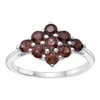 Gemminded Sterling Silver Garnet Ring