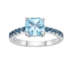 Gemminded Sterling Silver Blue & London Blue Topaz Ring -Gemminded Jewelry 5744279