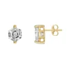 Gemminded 14k Gold Over Silver White Topaz Stud Earrings 1 Gemminded 14k Gold Over Silver White Topaz Stud Earrings -Gemminded Jewelry 5744301