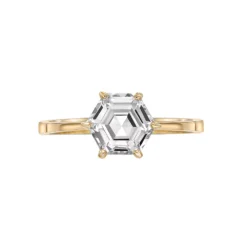 Gemminded 14k Gold Over Silver White Topaz Ring -Gemminded Jewelry 5744302 ALT3