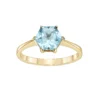 Gemminded 14k Gold Over Silver Blue Topaz Ring -Gemminded Jewelry 5744305