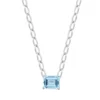 Gemminded Sterling Silver Blue Topaz Necklace -Gemminded Jewelry 5955610