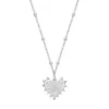 Gemminded Sterling Silver White Topaz Heart Pendant Necklace 2 Gemminded Sterling Silver White Topaz Heart Pendant Necklace -Gemminded Jewelry 5955616