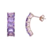 Gemminded 18k Rose Gold Over Silver Amethyst Curved Drop Earrings 2 Gemminded 18k Rose Gold Over Silver Amethyst Curved Drop Earrings -Gemminded Jewelry 5955622